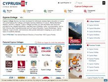 Tablet Screenshot of cyprus-college.com